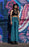 Warrior Within - Circus Teal and Black Stripe Big Bell Pants