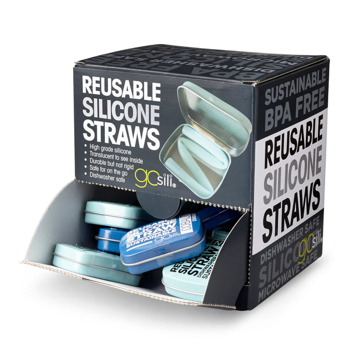 GoSili - Reusable Silicon Straw with Tin