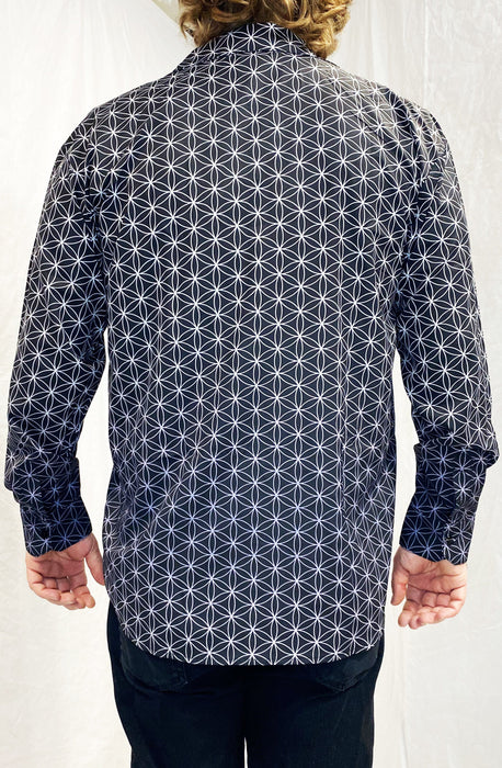 "Flower of Life" - Sublimation LS Button Up