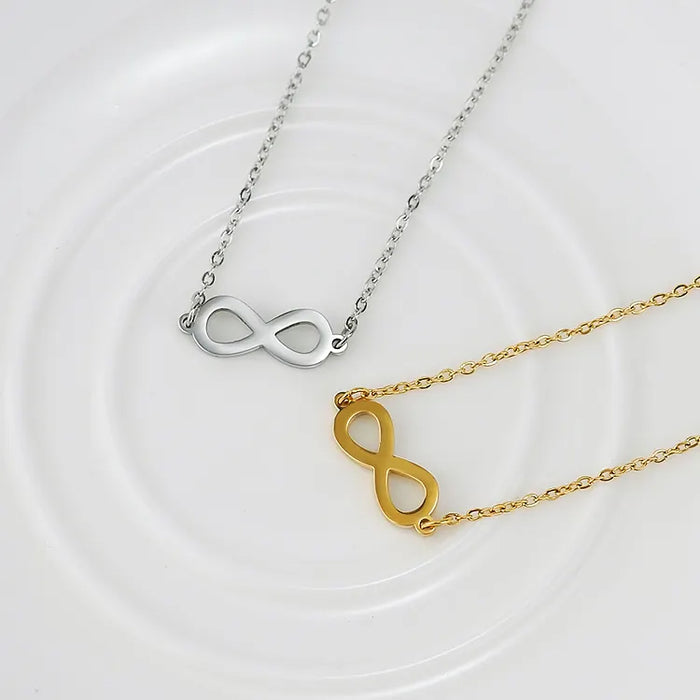 Infinity - Gold / Silver Plated Pendant Necklace