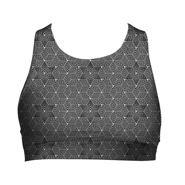 *NOW IN CRUSHED VELVET!* Hakan Hisim - "Cube Star" - Women's Active Top