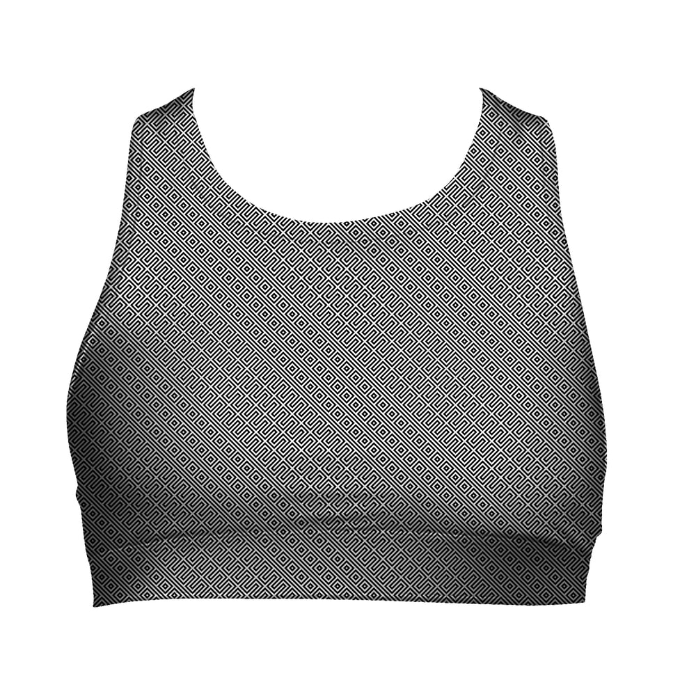 *NOW IN CRUSHED VELVET!* "Hallucinogenic Maze" - Women's Active Top