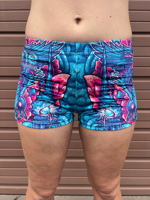Double Take Booty Short (Pink Palm) – Born Primitive