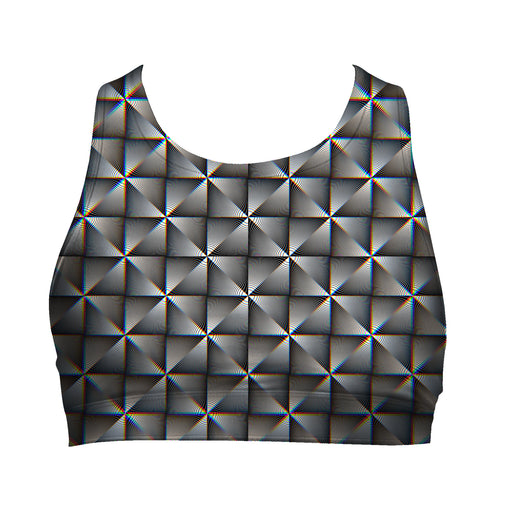 PatternNerd - Radiating Squares Hypnoptic - Women's Active Top - Limited Edition of 111