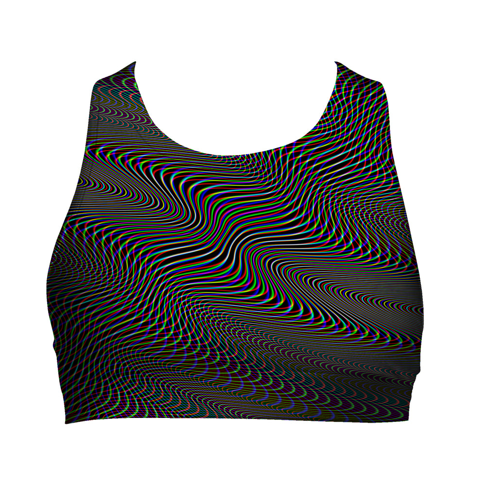 *NOW IN CRUSHED VELVET!* "Warped Hypnotic" - Women's Active Top