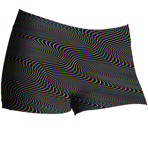 "Warped Hypnotic" - Booty Shorts