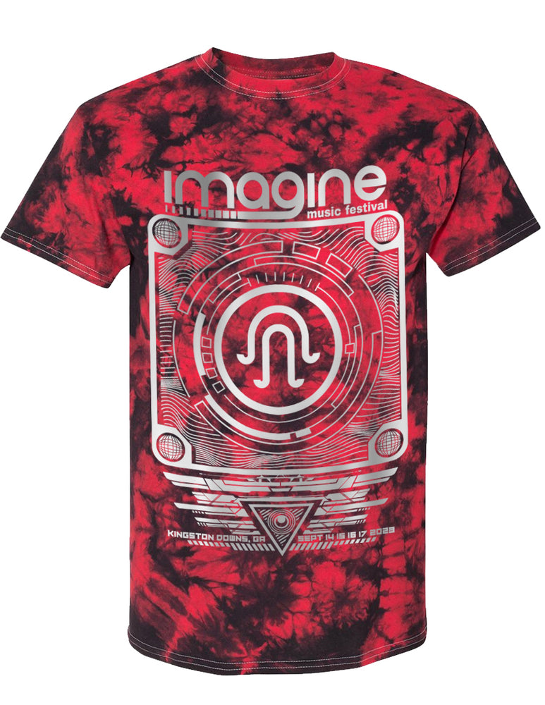 Imagine - LINEUP Shirt - Future Tech (Red Tie Dye)