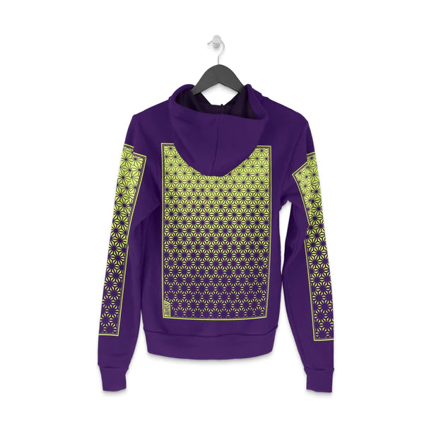 First Earth Flower of Life - Purple - Pullover Hoodie