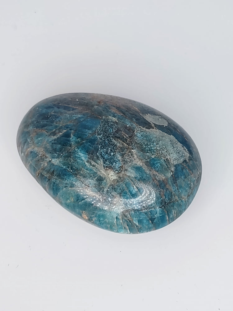 Blue Apatite Round Palm Stone (D)