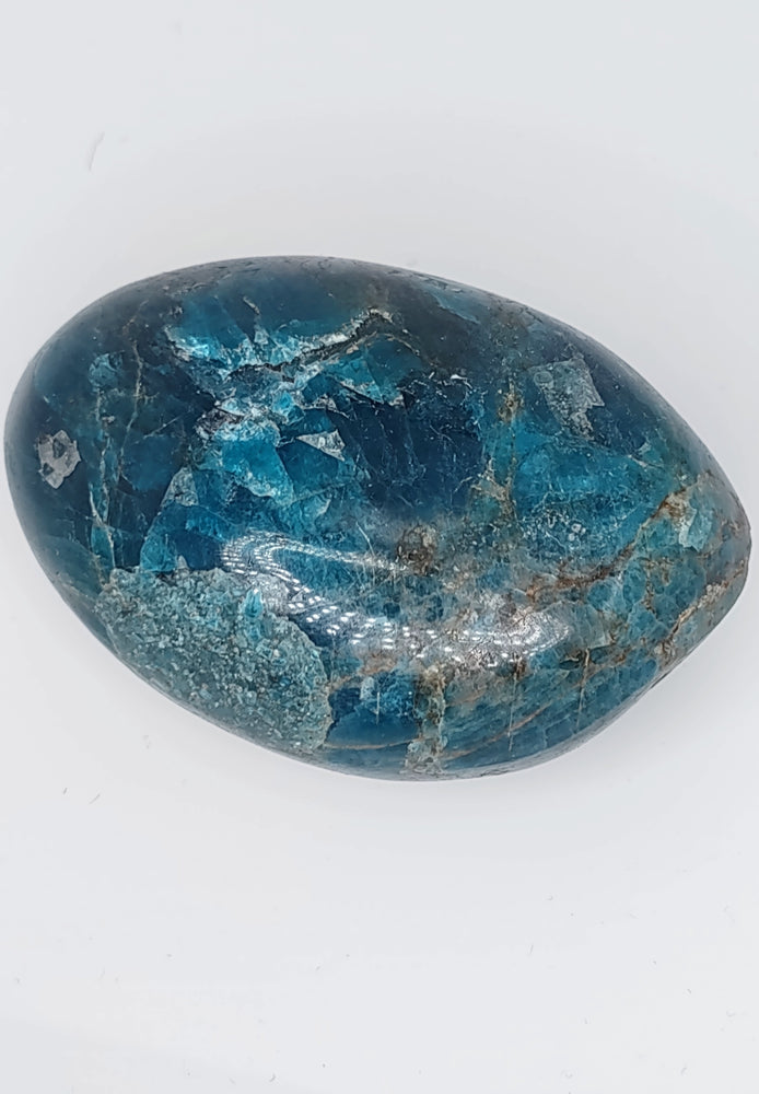 Blue Apatite Round Palm Stone (F)
