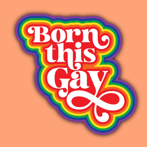 Indigo Maiden - Born This Gay Sticker