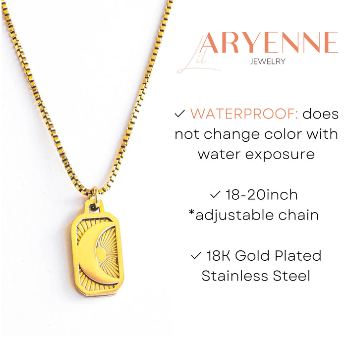Aryenne Jewelry - Crescent Moon Necklace
