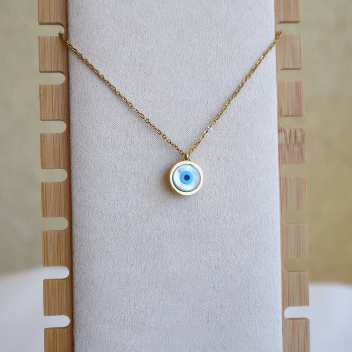 Aryenne Jewelry - Evil Eye Shell Necklace