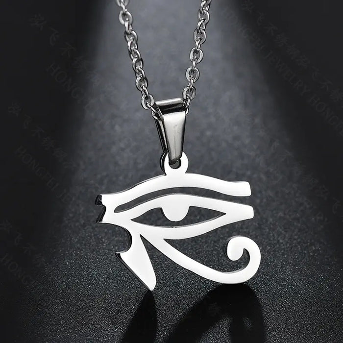Eye of Horus Silver Pendant Necklace