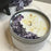 The Dark Moon Apothecary - Purple Haze - 8oz tin crystal soy candle w/ Amethyst and Jasmine Petals