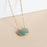 Gibbous Moon Gemstone Pendant Necklace