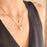 L Rae Jewelry - Half Moon Gemstone Necklace - Quartz