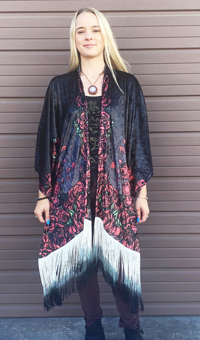 Warrior Within - Grateful Dead Kimono - Bertha in VELVET- Jammin Warrior Collective