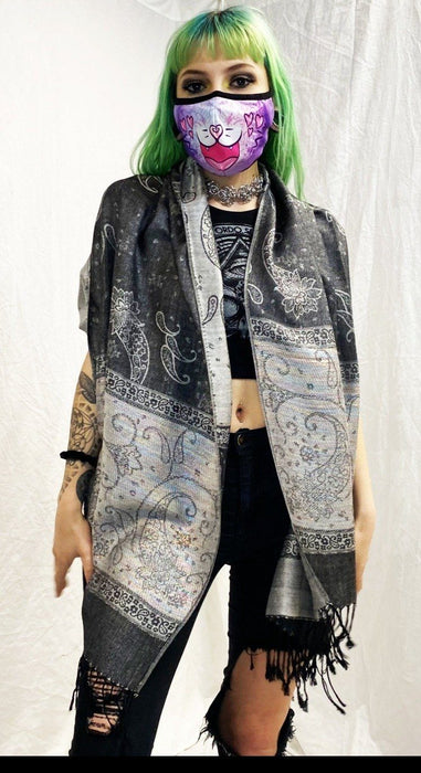 Pashmina - Rainbow - Silver