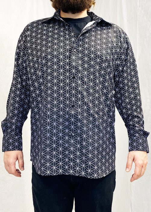 "Flower of Life" - Sublimation LS Button Up
