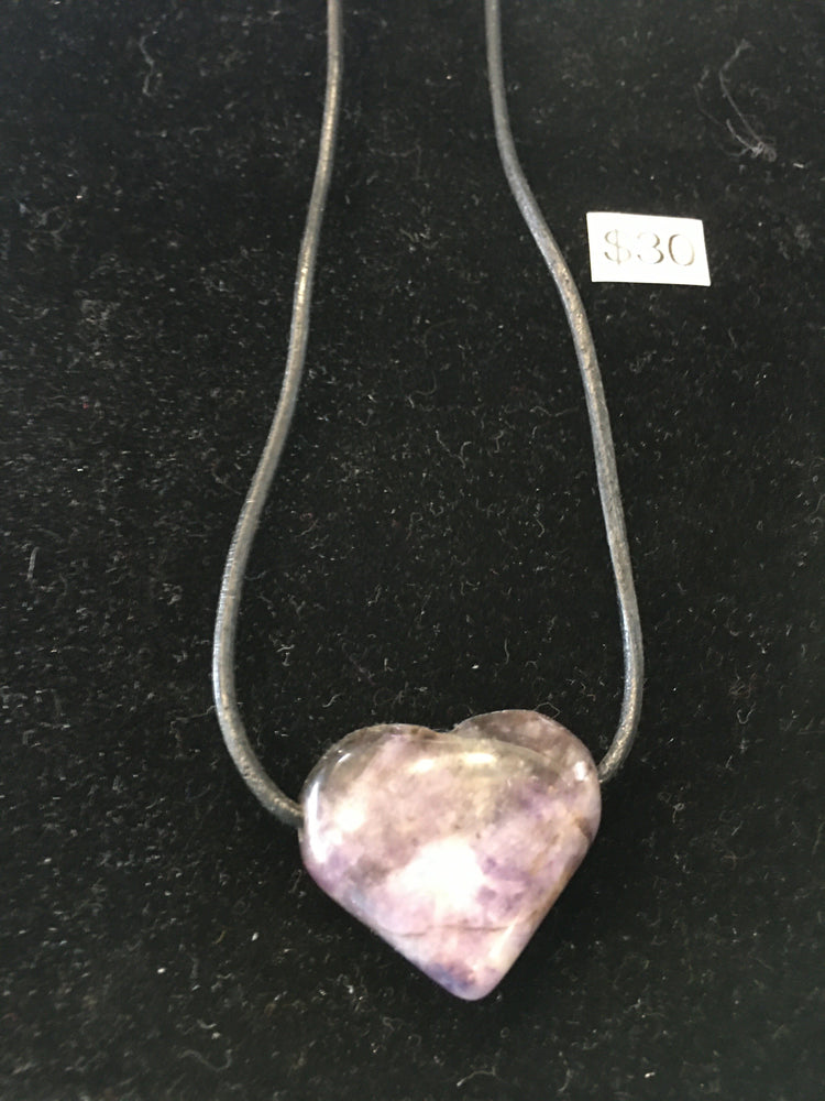 Necklace - Rose Quartz Tumbled Heart