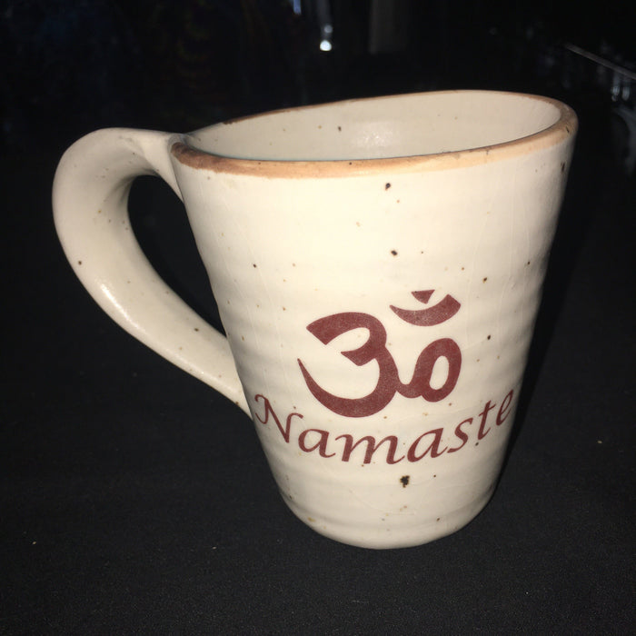 Namaste (with words) - Coffee Mug - Handmade Pottery-style
