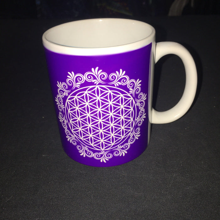 Flower of Life (purple) - Coffee Mug - Classic-style