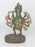 Brass Kali Statue- Red, Green, and Gold