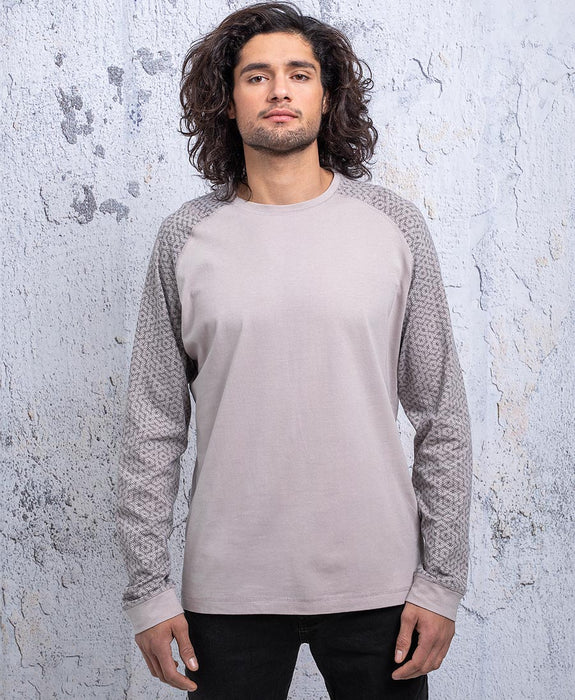 SOL Seed Of Life - "Seeds" Long Sleeve T-shirt ➟ Grey