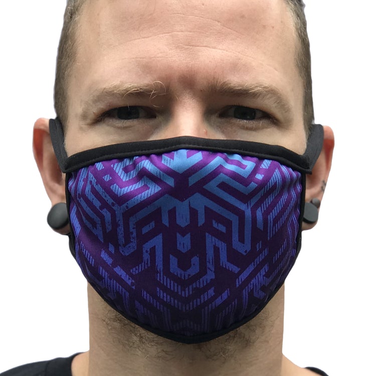 First Earth Purple Labyrinth Face Mask