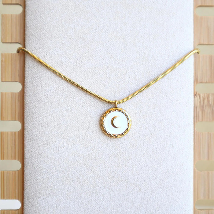 Aryenne Jewelry - Moon on Snake Chain