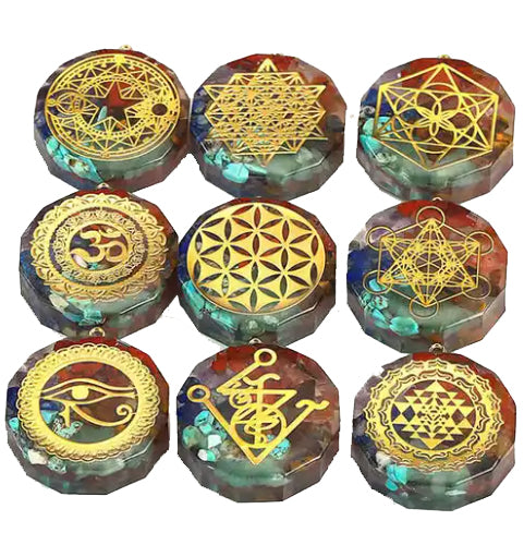 Orgonite 7 Chakra Stones Pendant
