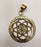 Heavy Brass Flower of Life Mandala Pendant