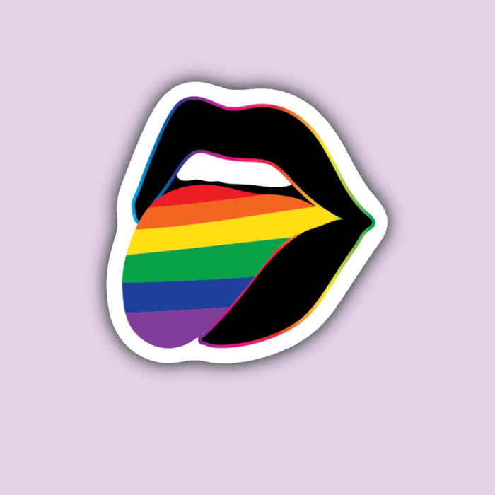 Indigo Maiden - Rainbow Tongue Pride Sticker