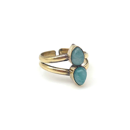 Anju Jewelry - Amazonite Ring - Gold