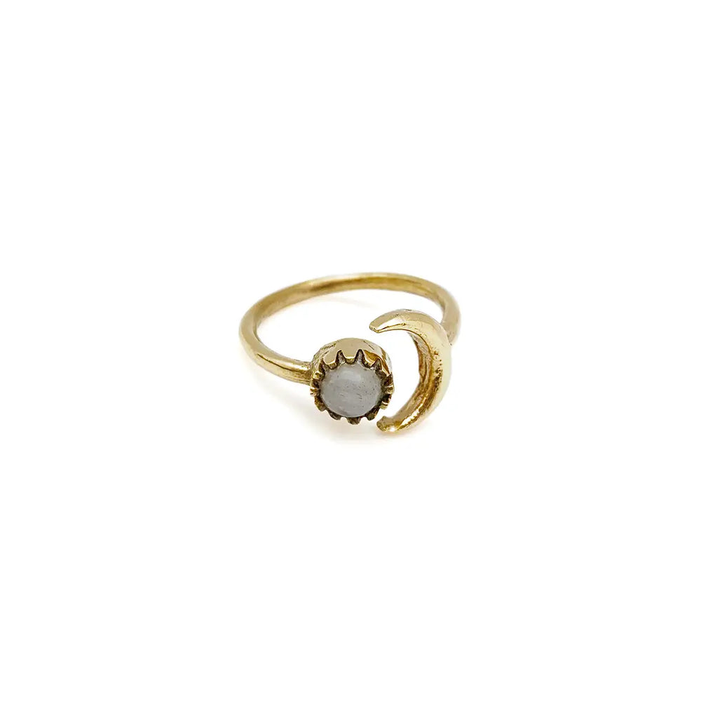 Anju Jewelry - Moonstone Ring - Gold