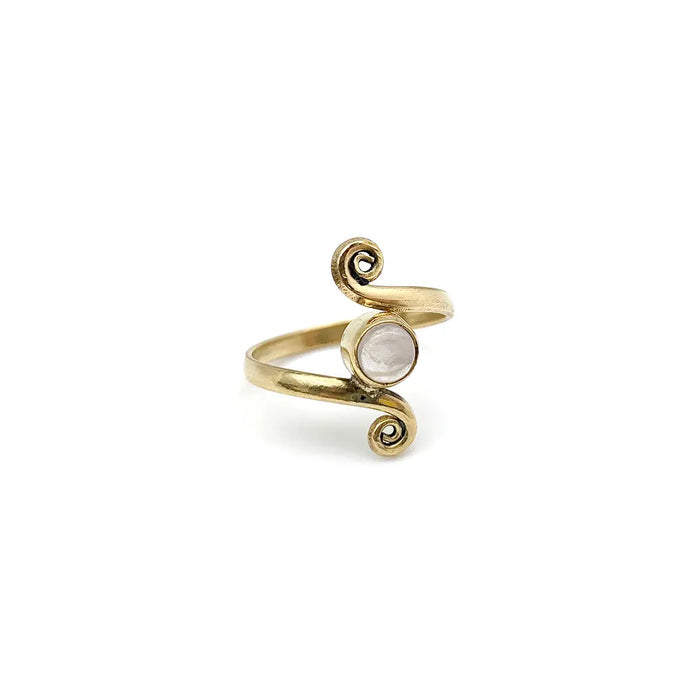 Anju Jewelry - Rose Quartz Ring - Gold