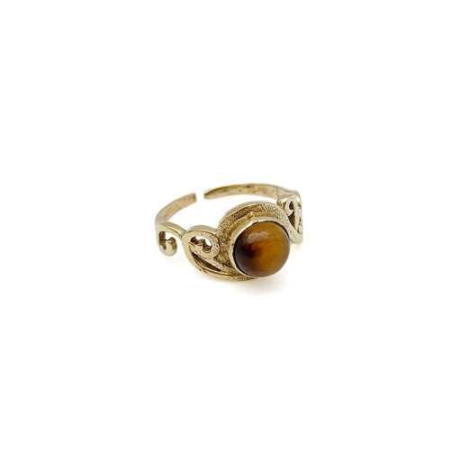 Anju Jewelry - Tigerseye Ring - Gold