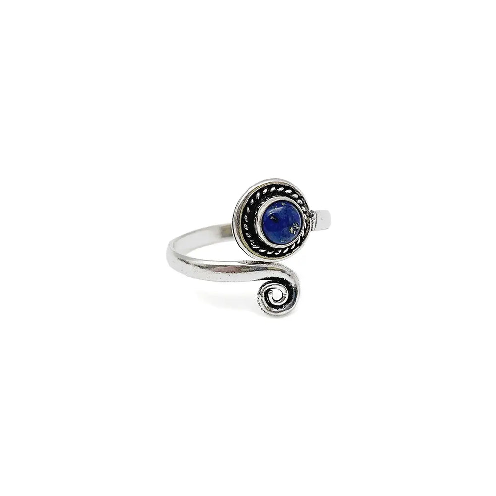 Anju Jewelry - Lapis Ring - Silver