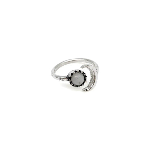 Anju Jewelry - Moonstone Ring - Silver