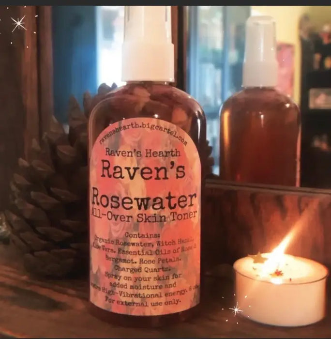 Raven's Hearth - Raven’s Rosewater — all natural skin tonic