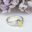 Ash & Rose - Ethiopian Fire Opal Hammered Ring - Sterling Silver