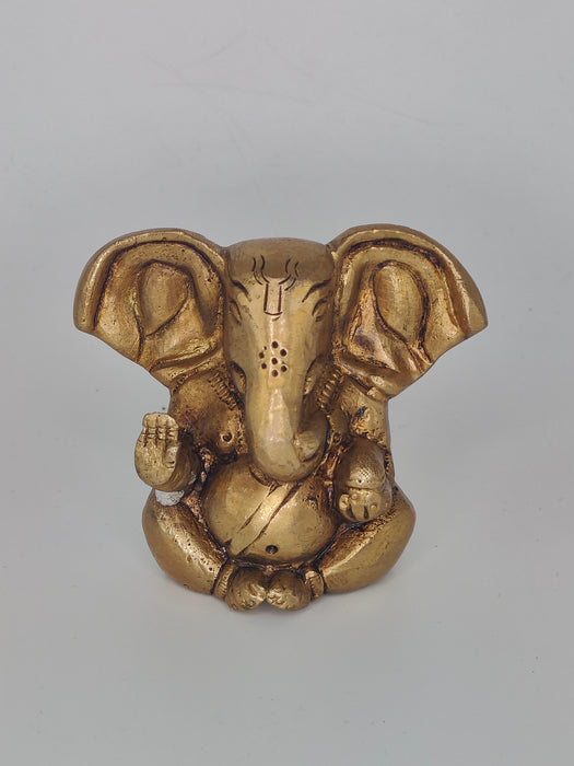 Small Brass Ganesha Statue
