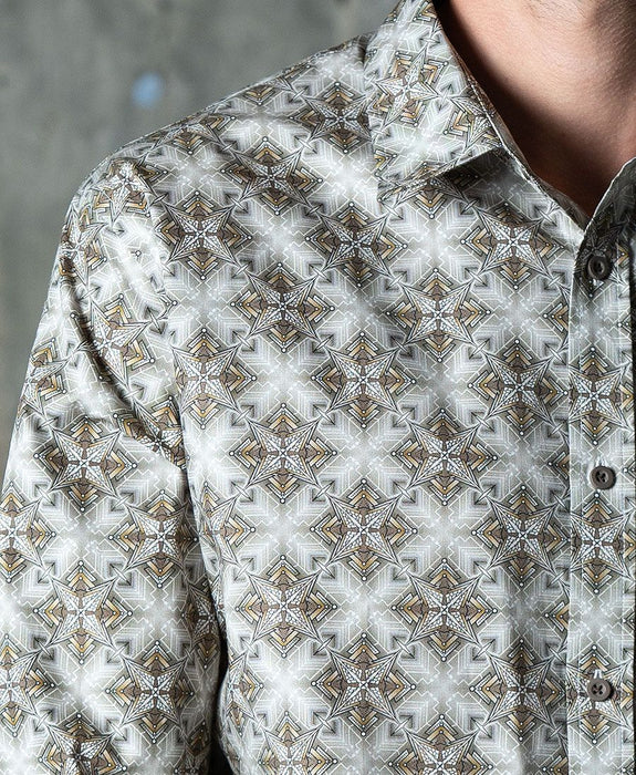 SOL - Seed Of Life  - "Squarcle" LS Premium Button Up