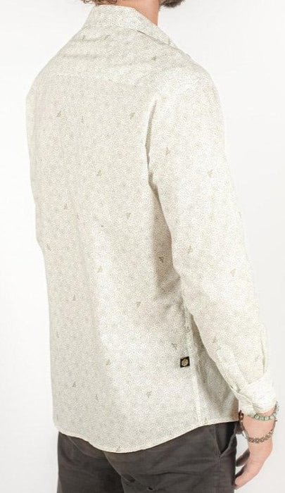 Seed of Life - "Bees" LS Button Up - White