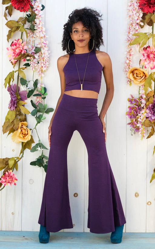 Warrior Within - Purple Bamboo Big Bell Pants