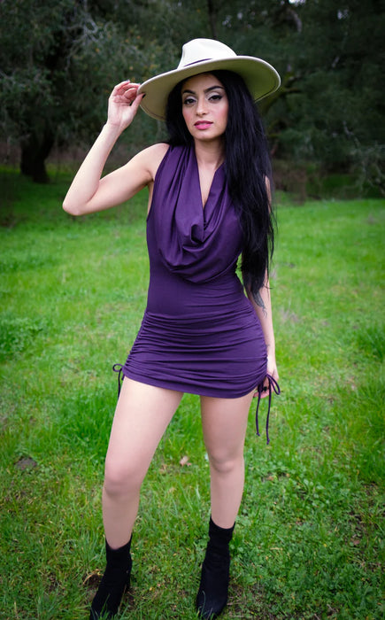 Purple Bamboo Huntress Cinch Dress Warrior Within